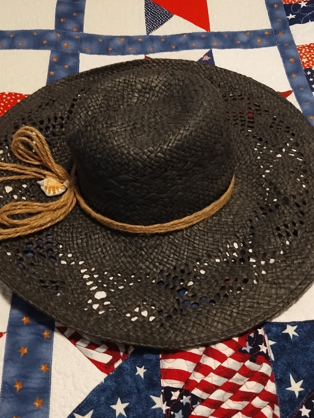 Billabong Summer  Sun Hat with Rope Accent And Shell - Picture 4 of 4